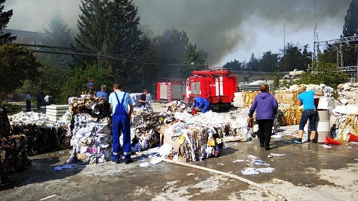 Самым масштабным пожаром года стал пожар на ЖКК