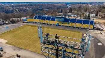 Полная реконструкция центрального житомирского стадиона "Полесье": ход работ и фото с высоты (ФОТОРЕПОРТАЖ)
