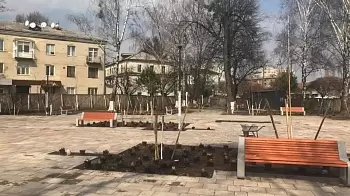 В Житомире обновляют сквер на Лятошинского: как он выглядит сейчас? (ФОТО)