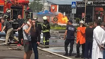 Пожар на АЗС «Яркон» в Житомире — что с пострадавшими? (ВИДЕО)