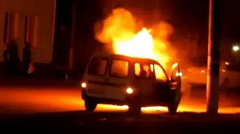 В Житомире загорелся автомобиль: ВИДЕО, ФОТО
